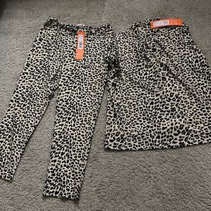 Jude Connally Cheetah tank and pants set